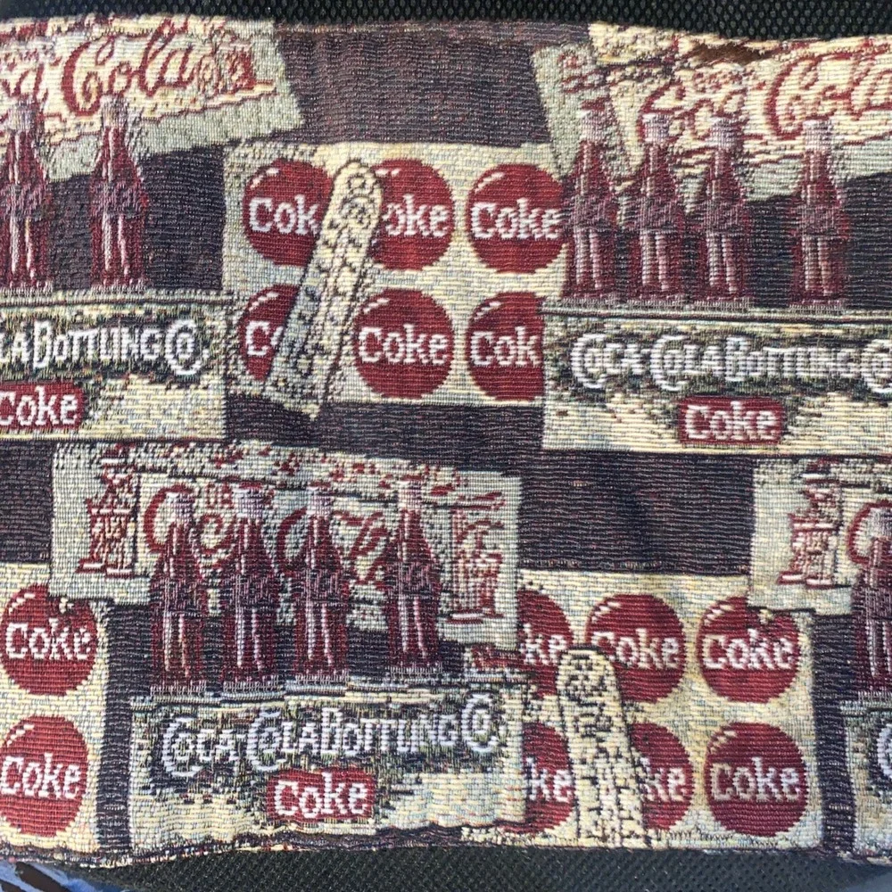 Vintage Coca-Cola Woven Tapestry Placemats Set of 4